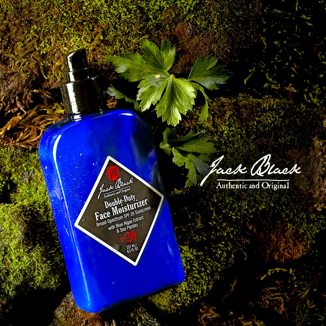 Jack Black Crema hidratante facial de doble resistencia SPF 20, 251,137ml