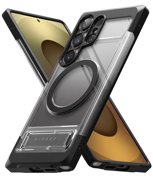 Funda Ringke UX Magnetic Samsung Galaxy S25 Ultra Smoke Black Doble Capa Protectora Magnética con Soporte