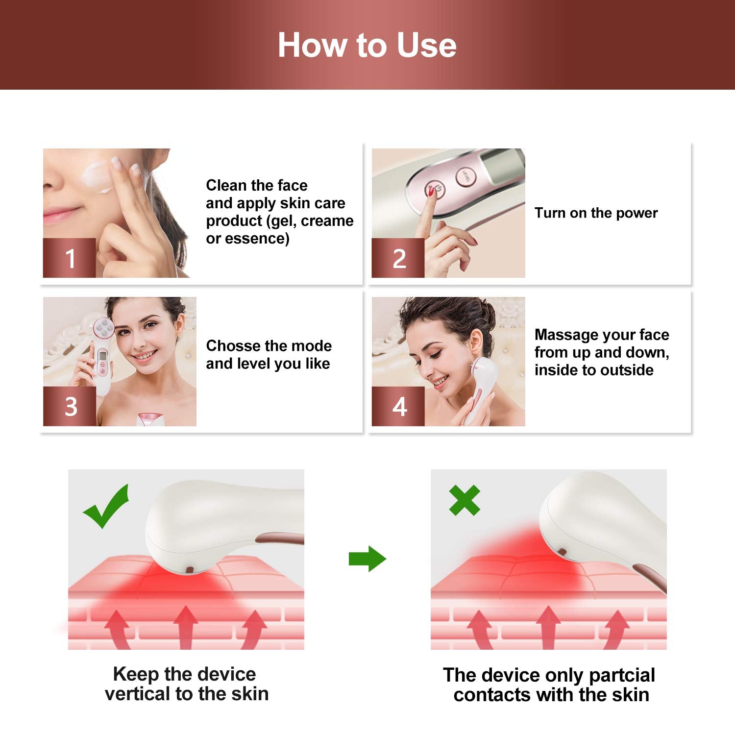 Máquina Facial MiSMON Alta Frecuencia 5 en 1 Microcorriente Repetible