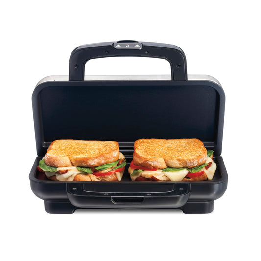 Sandwichera Deluxe Proctor Silex Acero Inoxidable Placas Antiadherentes