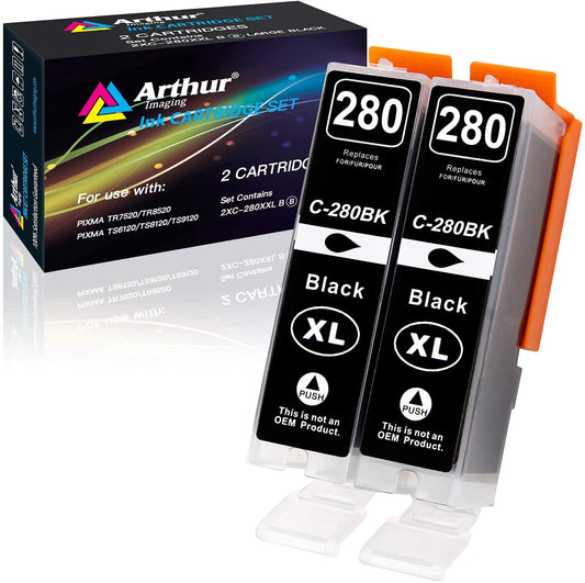 Cartuchos de Tinta Arthur Imaging Negro compatibles con Canon PGI-280XXL para Impresoras PIXMA