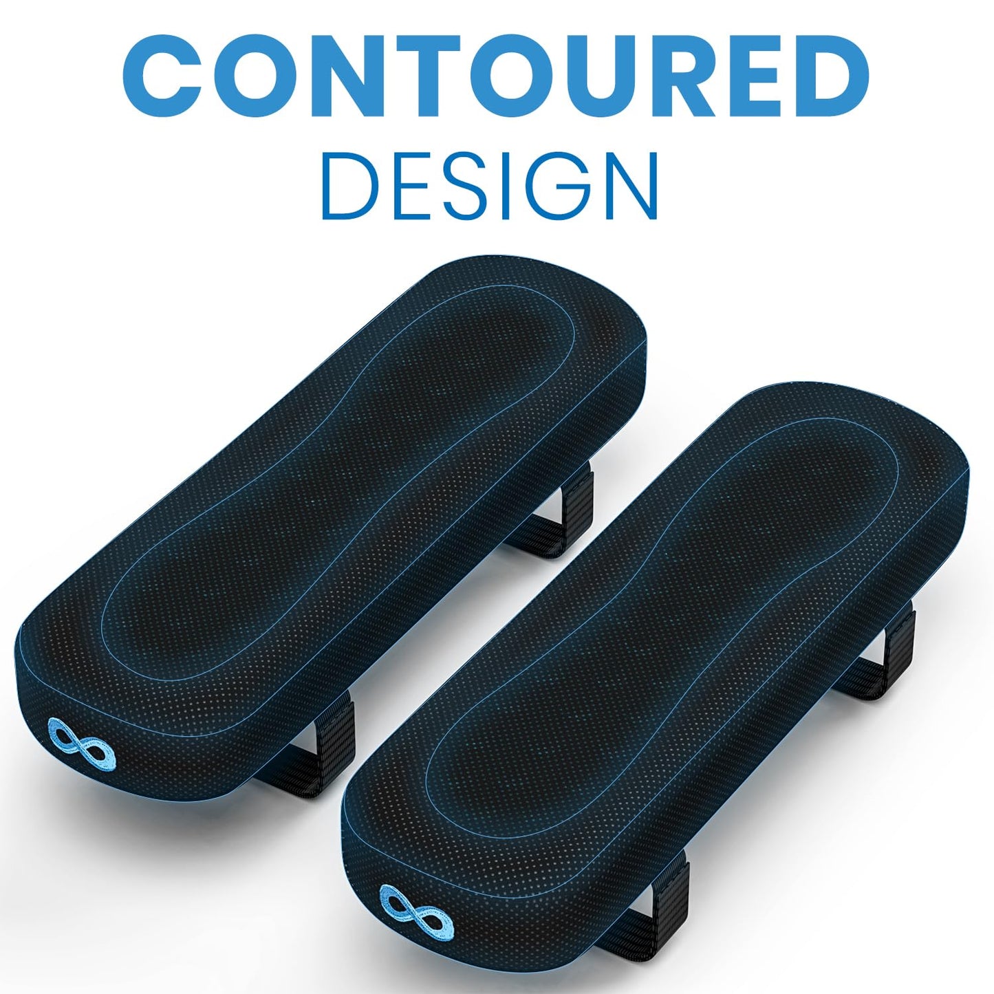 Reposabrazos Everlasting Comfort Negro Ajustable para Silla