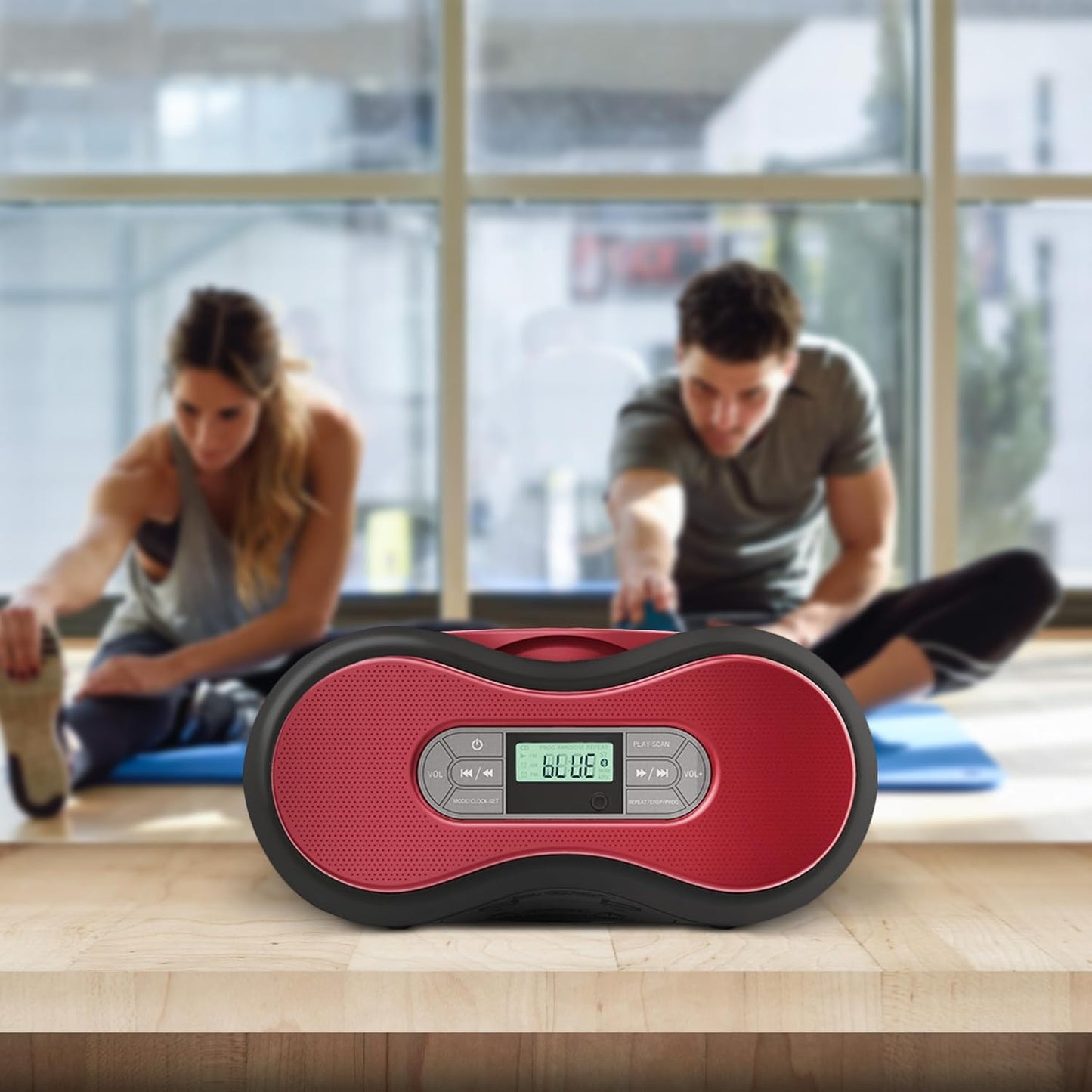 Core Innovations - Caja de CD portátil con Bluetooth con radio FM digital