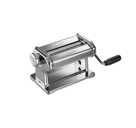 Marcato 8340 Atlas - Rodillo de pasta para pasta, fabricado en Italia, incluye rodillo de 150 milímetros con manivela e instrucciones (idioma español no garantizado)