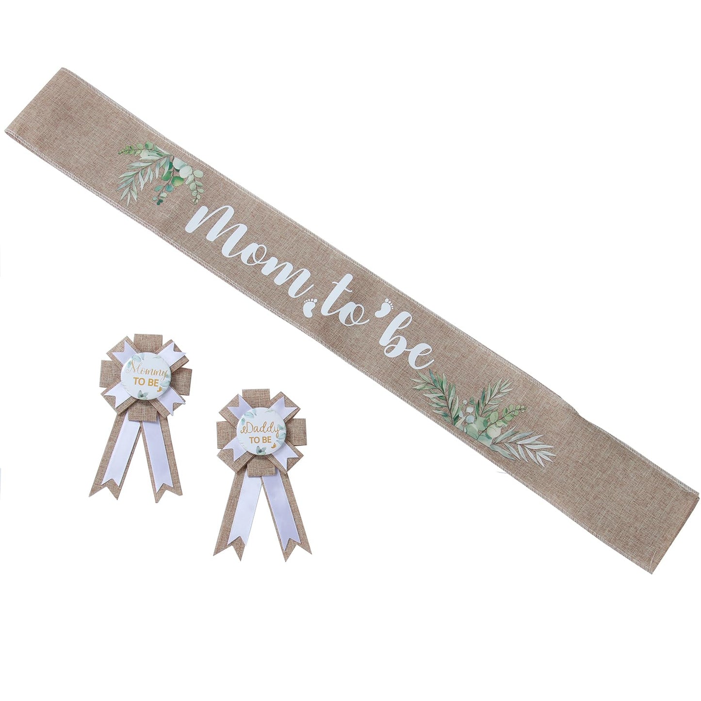 PATICARRY - Pin de placa de hojalata verde salvia para decoración de baby shower, decoración de revelación de género, regalo de mamá nueva para celebración del bebé