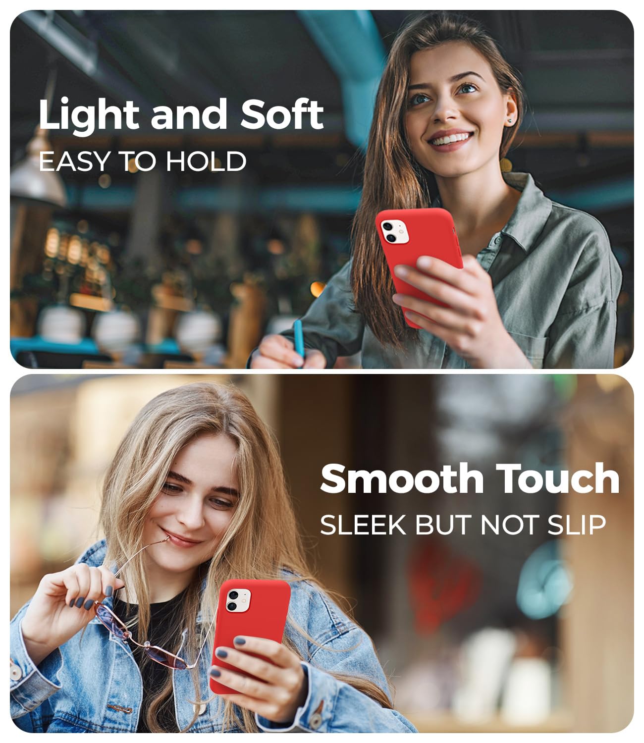 AOTESIER - Funda compatible con iPhone 11, silicona de grado alimentario, protección contra caídas de cuerpo completo, a prueba de golpes, con forro suave antiarañazos para iPhone 11 de 6.1 pulgadas,