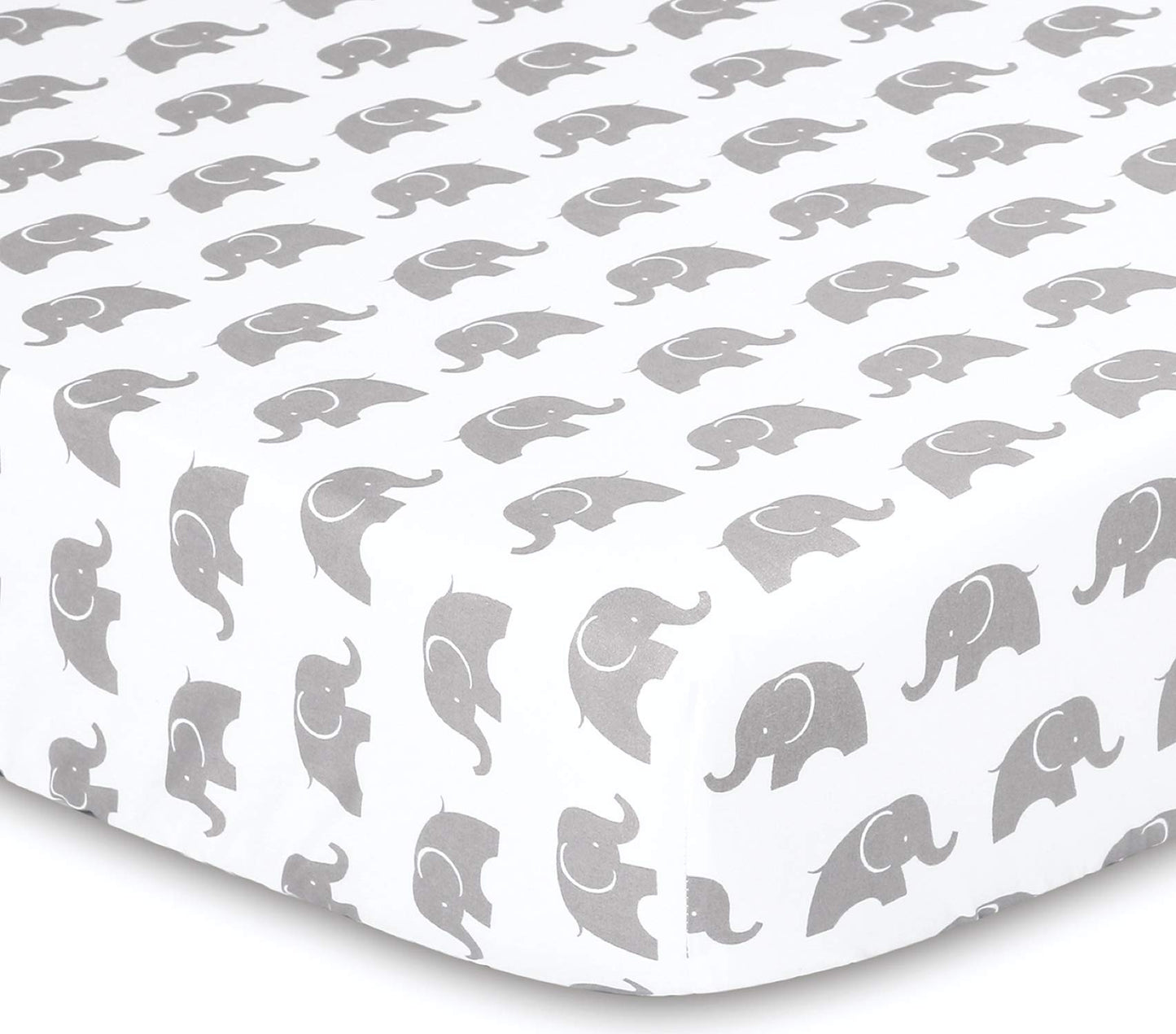 The Peanutshell Elephant Walk - Juego de ropa de cama para cuna (3 piezas), diseño de elefante