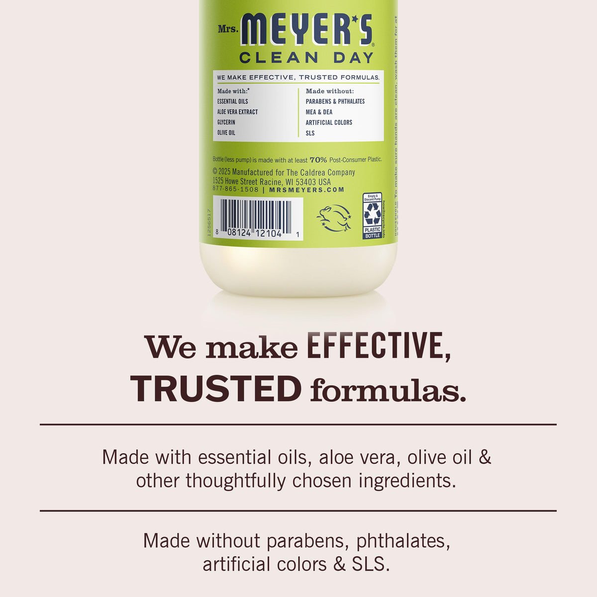 Mrs. Meyer's Liquid hand soap, Lemon Verbena, 12.5 fl oz