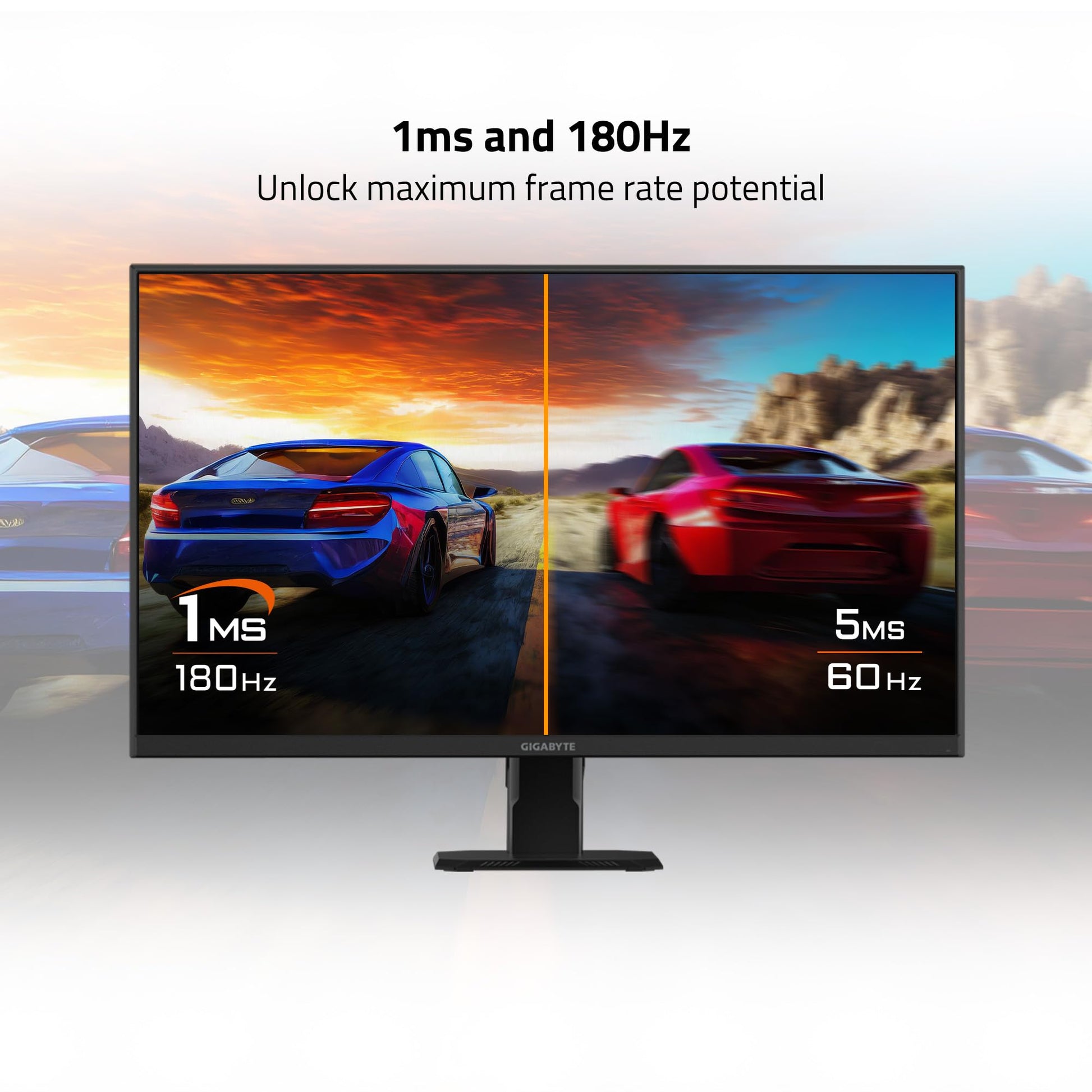 GIGABYTE Monitor Gamer GS27QA LCD 27", 2560x1440 Quad HD, FreeSync, 180Hz, HDMI/DisplayPort, Negro