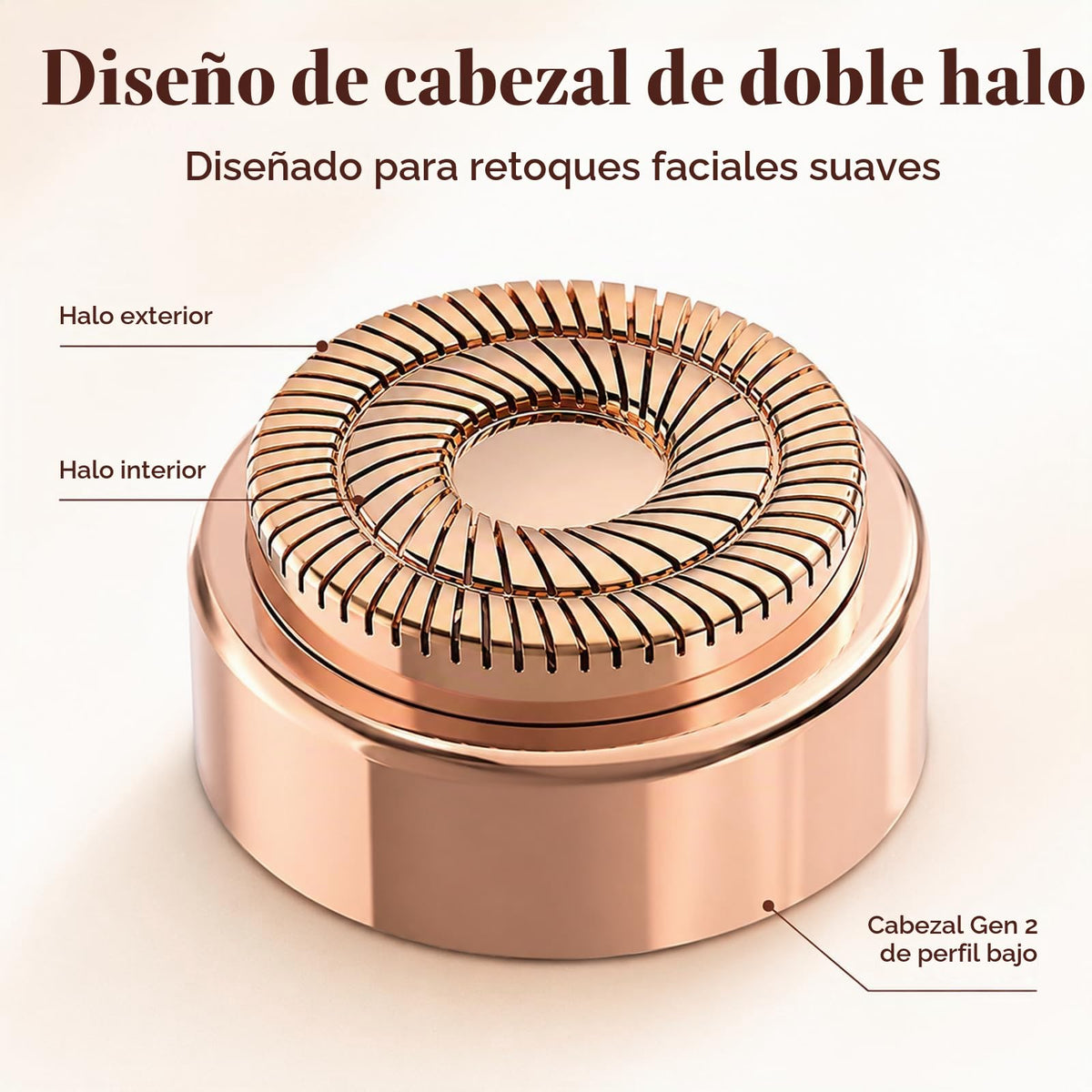 Cabezales de repuesto para Flawless Generation 2, compatibles con removedor de vello facial sin defectos para mujeres, cuchillas de repuesto de doble halo Gen 2, paquete de 6