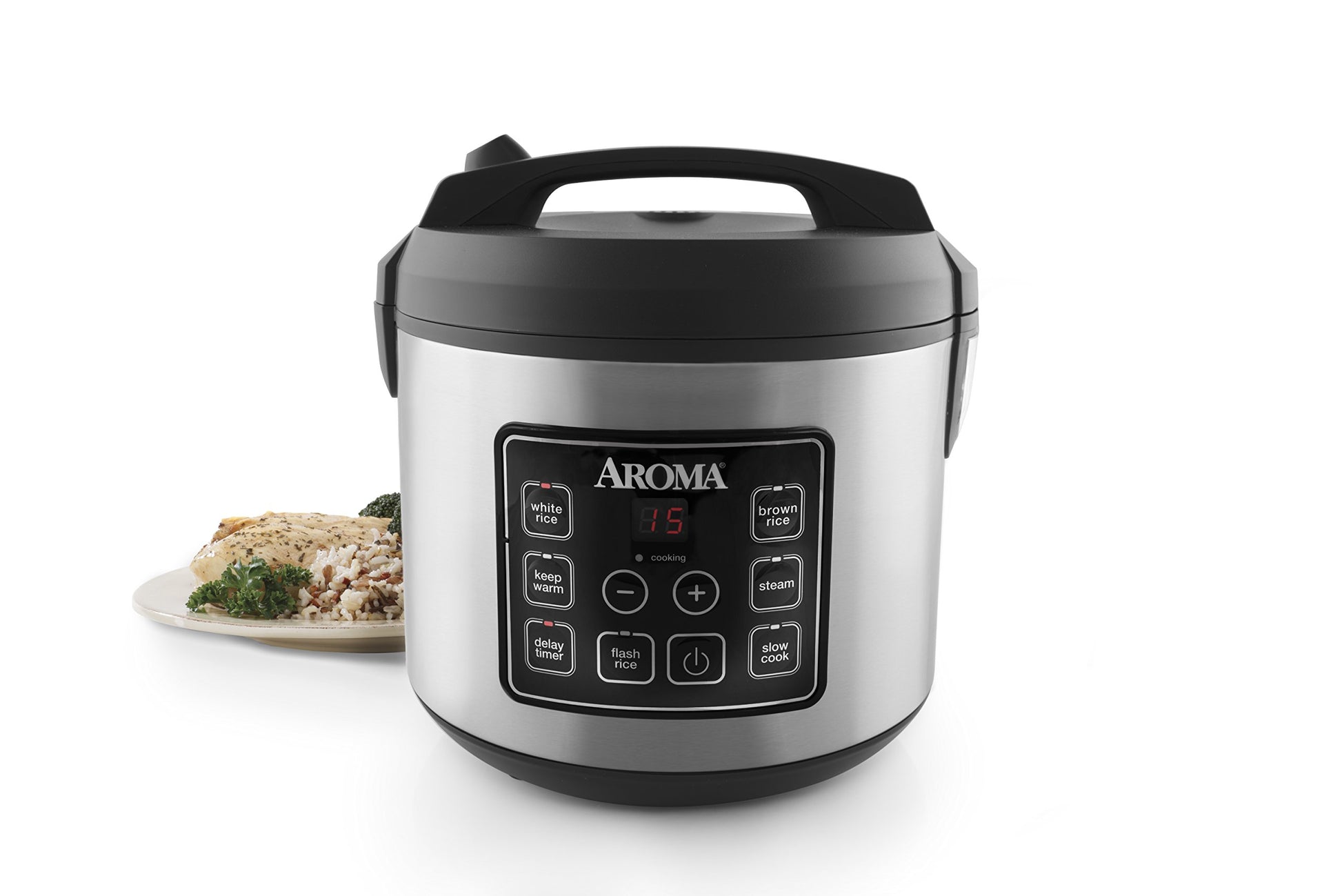 Aroma Professional Plus - Arrocera, Básico, Negro, Dimensions: 10.83 x 11.22 x 10.83 (Length x Width x Height), 1