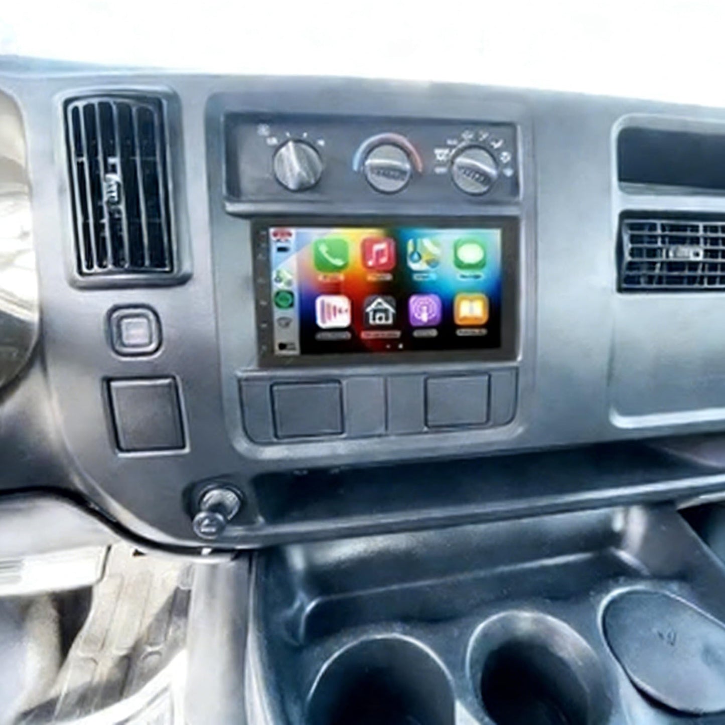 4+64 GB Android 15 8 núcleos para Chevy Express Radio 2003-2006 con visualización táctil inalámbrica Apple Carplay Android Auto 7 pulgadas estéreo de coche con cámara de respaldo gratuita, navegación
