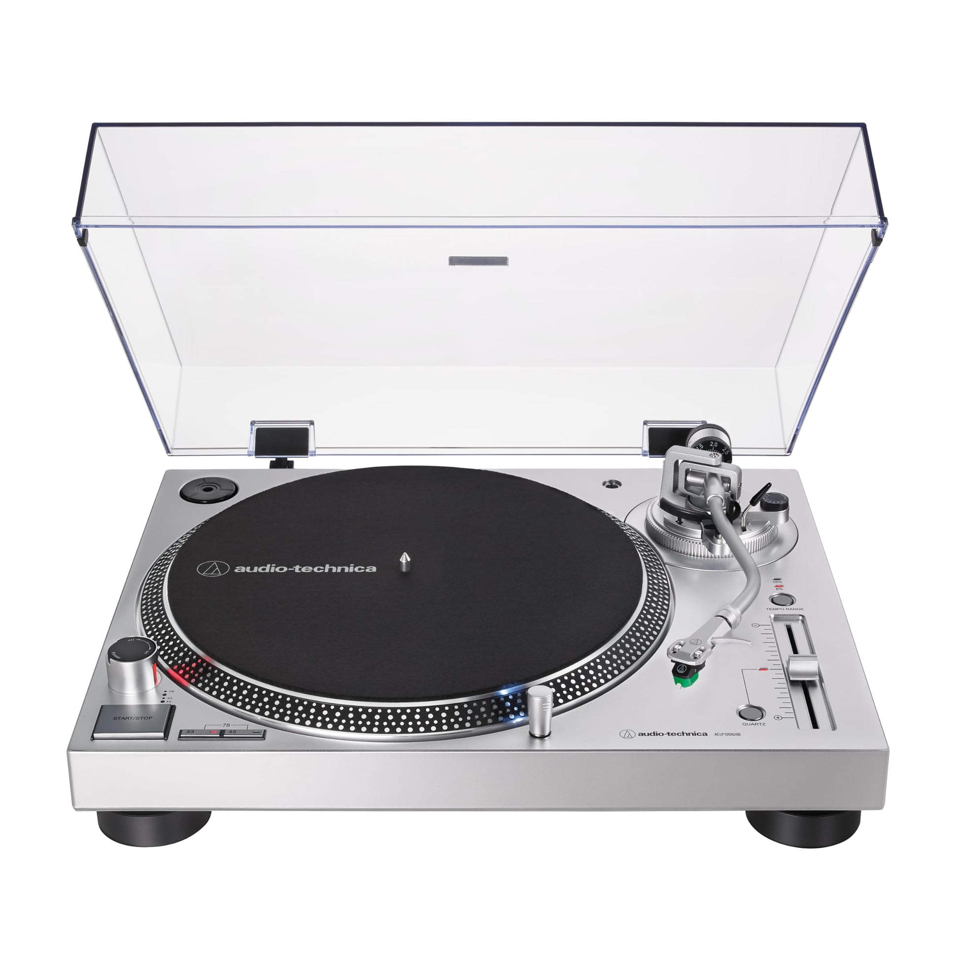 Audio-Technica AT-LP120XUSB-SV Tornamesa, Talla Unica, Silver