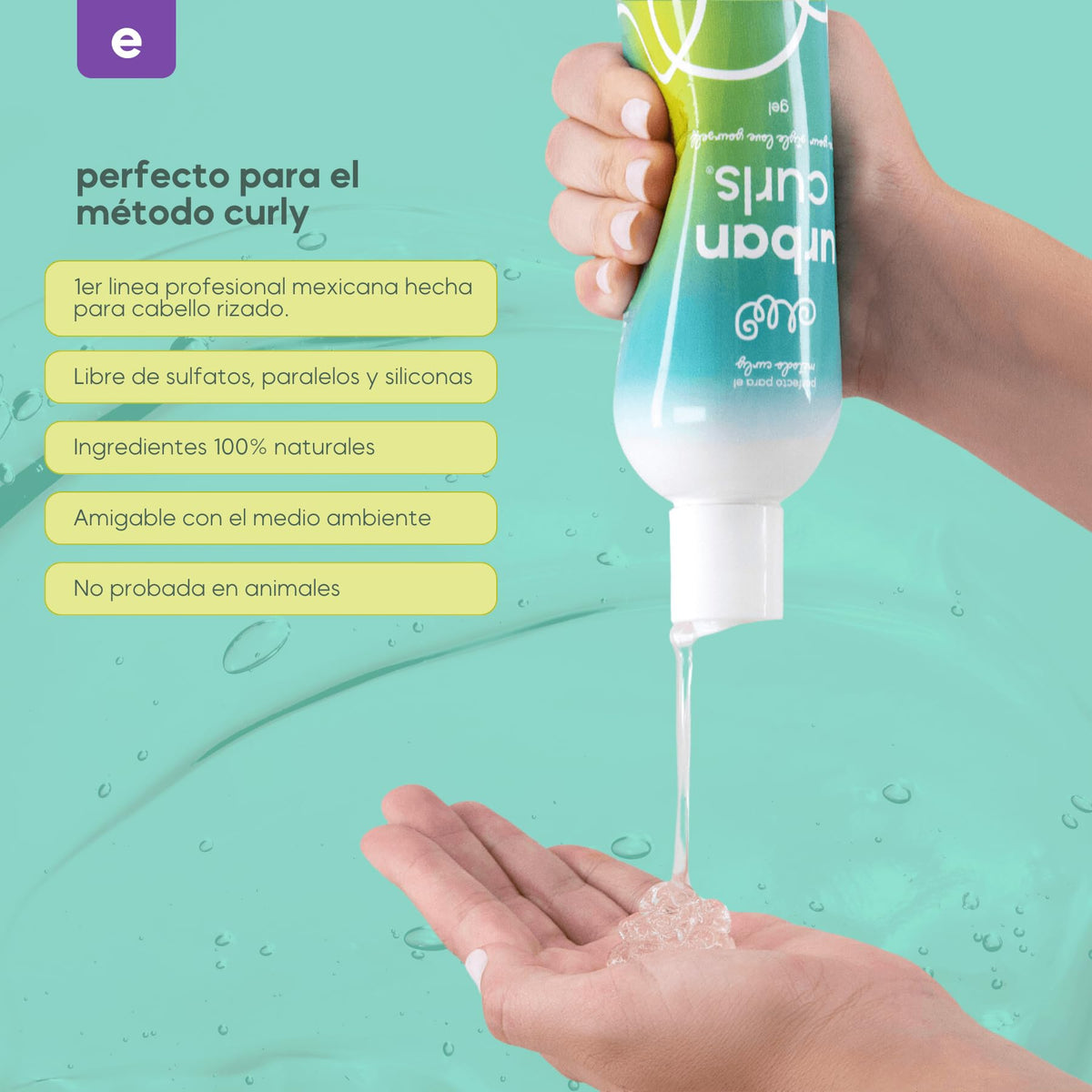 URBAN CURLS Gel 960 ml para Definir Rizos – Fijación Natural y Sin Frizz – Hidratación y Suavidad – Sin Sulfatos, Parabenos, Siliconas ni Aceites Minerales – Con Ingredientes 100% Naturales y Orgánicos y Extracto de Aloe Vera