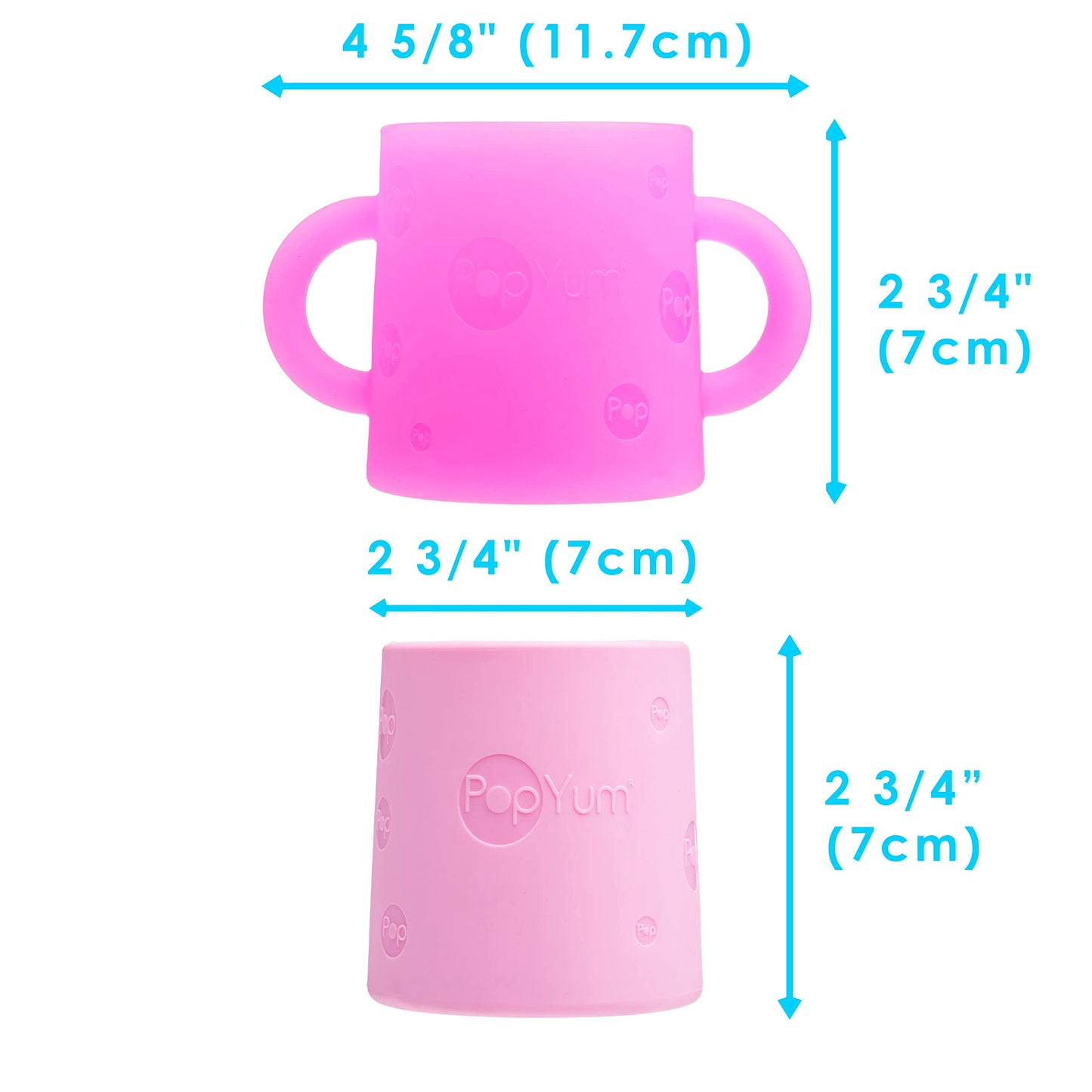 PopYum Set 2 Vasos Entrenadores De Silicón Suave Sin Bpa 5oz