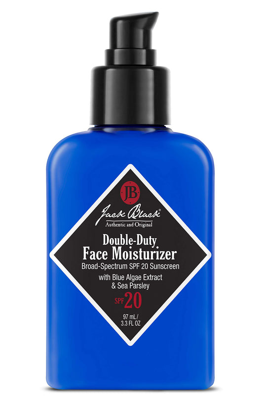 Jack - Hidratante facial doble de color negro SPF 20, Sin color, 97,59 ml