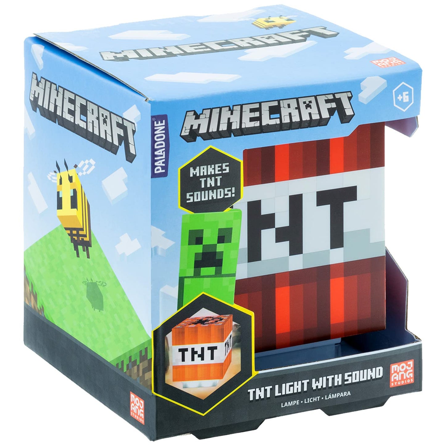 Lámpara Paladone Minecraft TNT roja con Sonidos Decorativa para Gamers