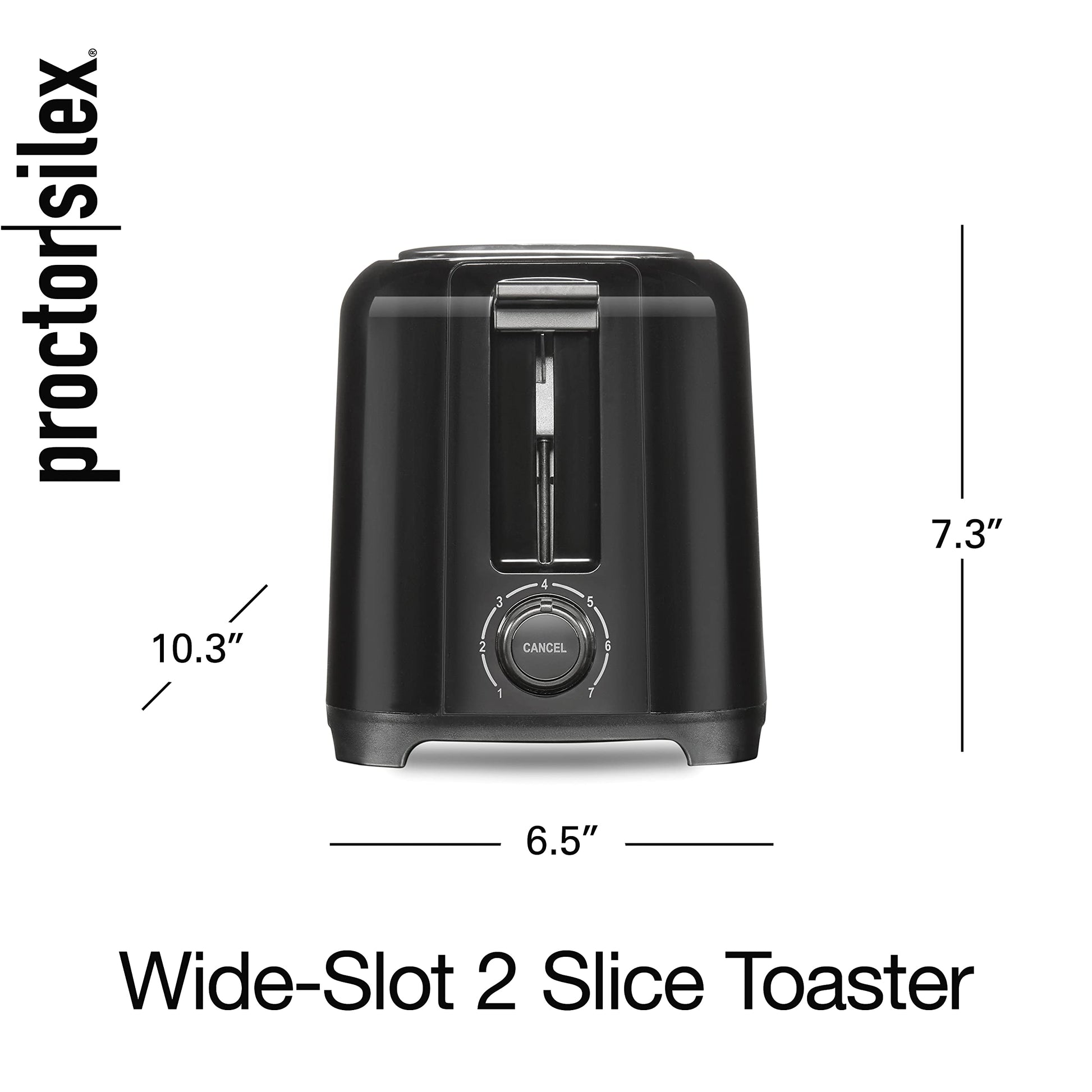 Proctor Silex 22215 Tostador de Pan, Ranuras Extra Anchas, Negro