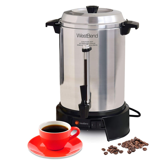 Urna de Café Comercial West Bend 13500 Aluminio Pulido 55 Tazas