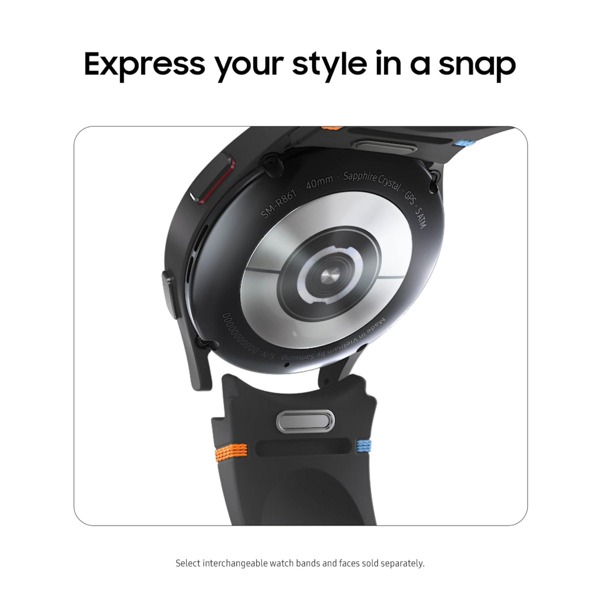 Smartwatch Samsung Galaxy Watch 40 mm LTE Negro con Sensor BIA y Seguimiento de Fitness