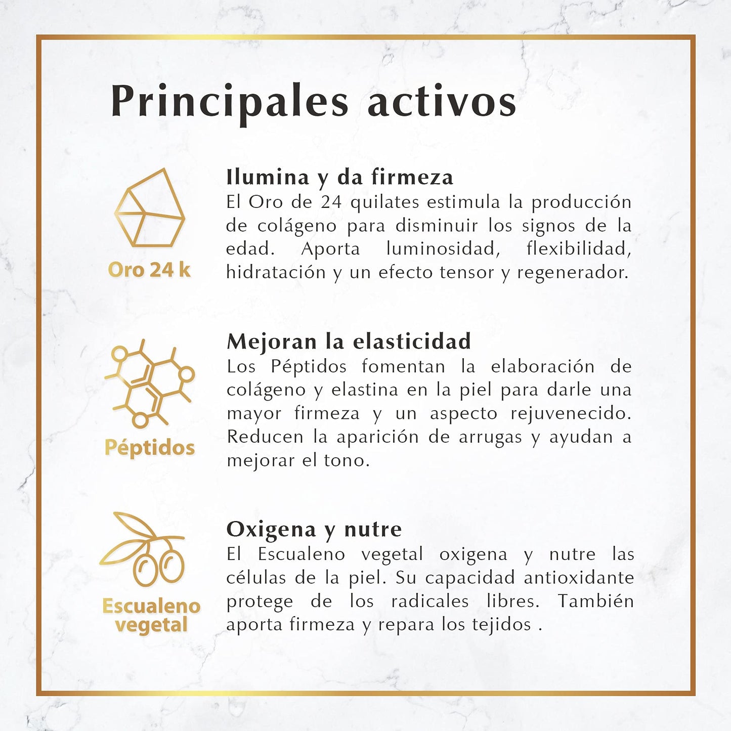 Crema Facial Oro de Día Marie d'Argan, con Oro 24k, Hidratante, Piel Grasa, Piel Seca, Piel Normal, Rejuvenecedora, Textura Ligera