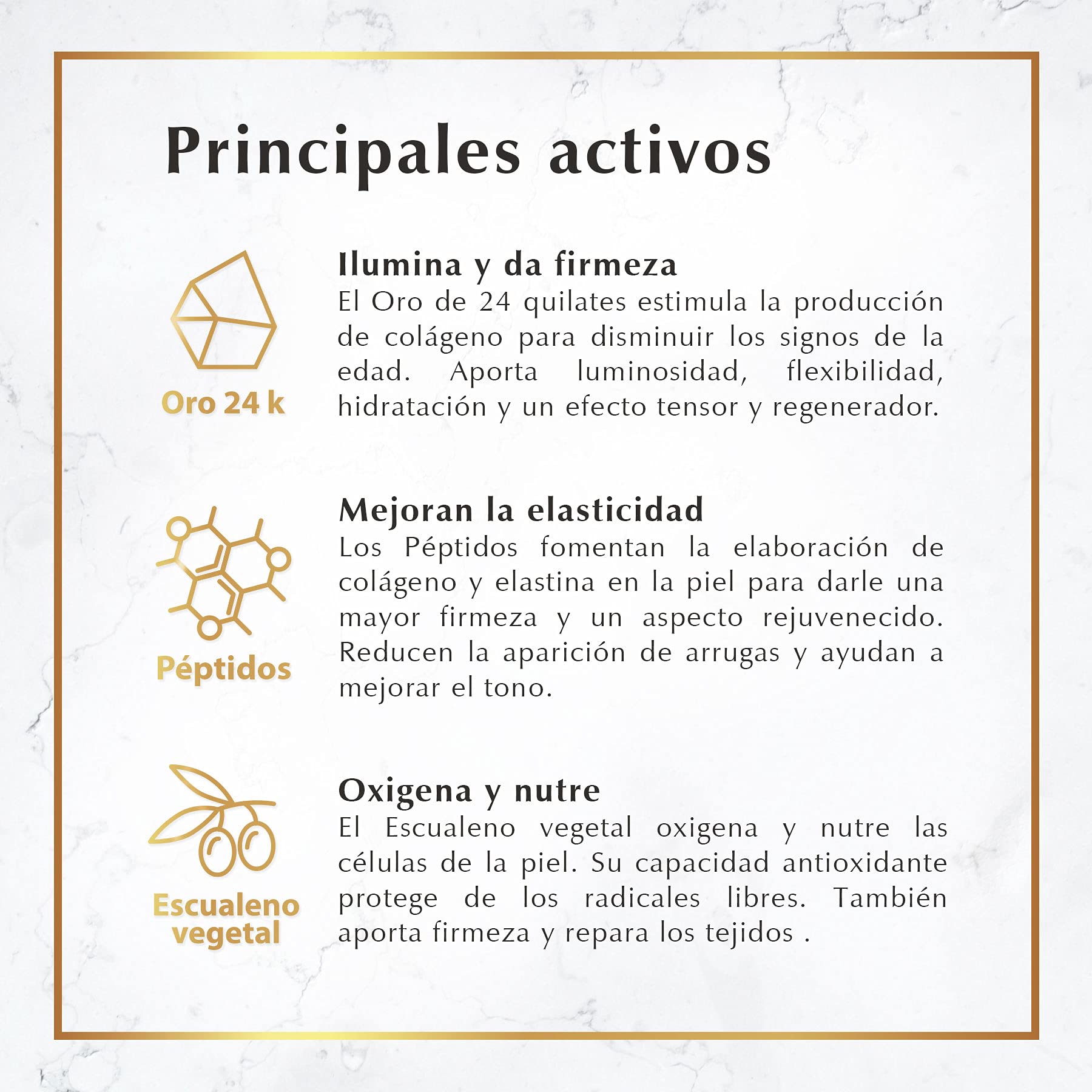 Crema Facial Oro de Día Marie d'Argan, con Oro 24k, Hidratante, Piel Grasa, Piel Seca, Piel Normal, Rejuvenecedora, Textura Ligera