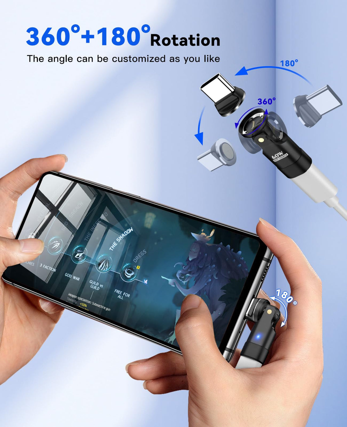 Adaptador Magnético USB C TiMOVO Negro