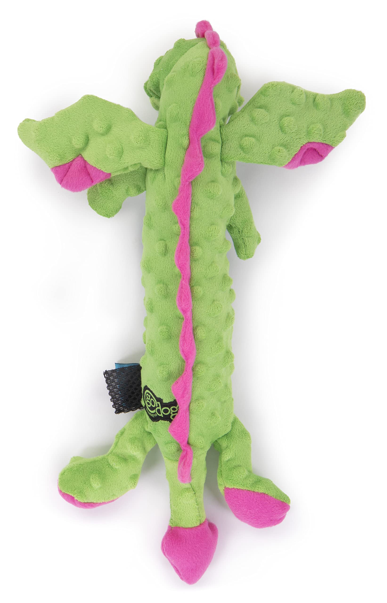 goDog Skinny Dragons Green Juguete Grande con Protector para Masticar (094407)