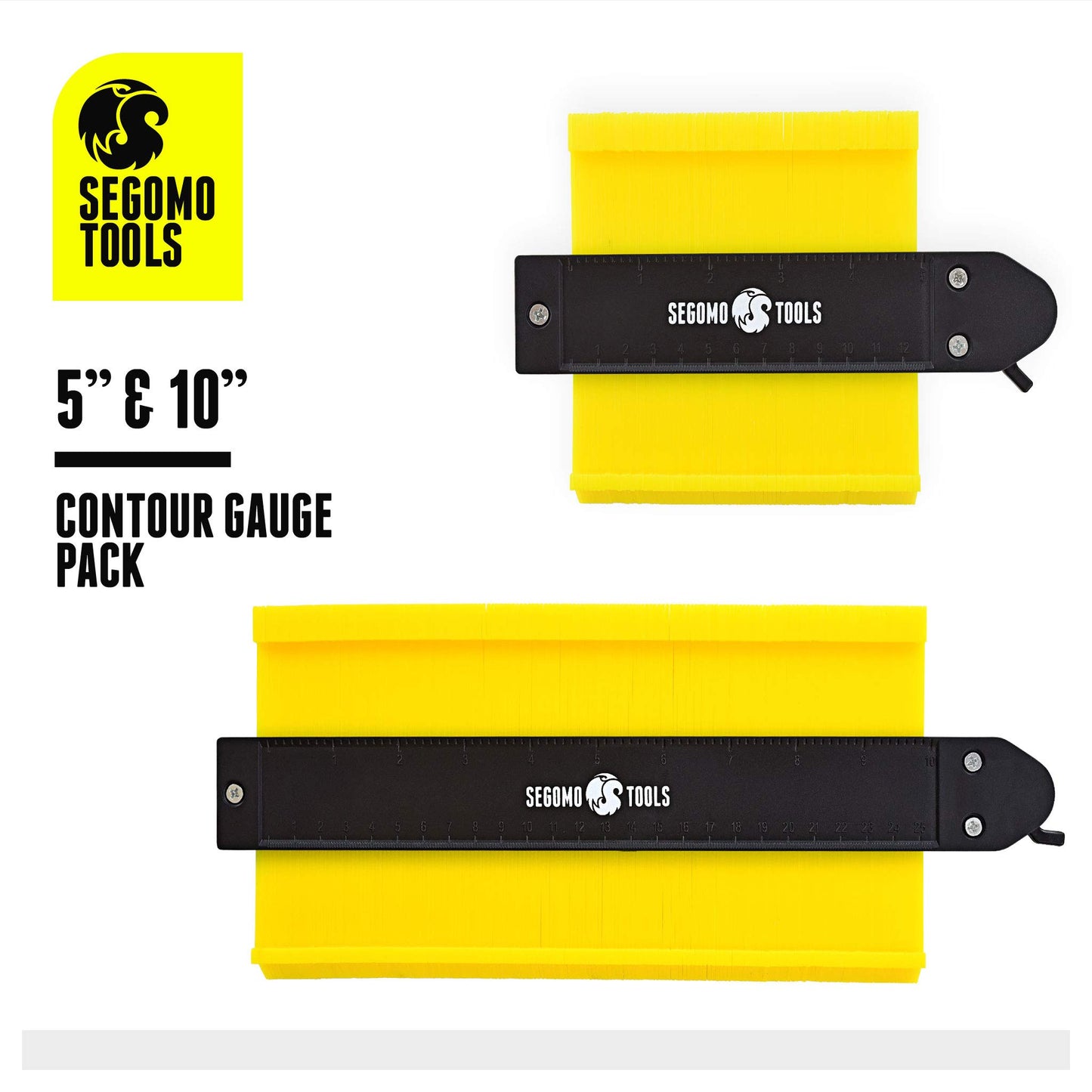Herramienta de Medidor de Contorno Segomo Tools Rojo con Bloqueo de 2 Piezas