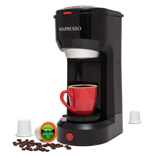 Cafetera Monodosis Mixpresso Diseño Original Compatible K Cup para Viaje