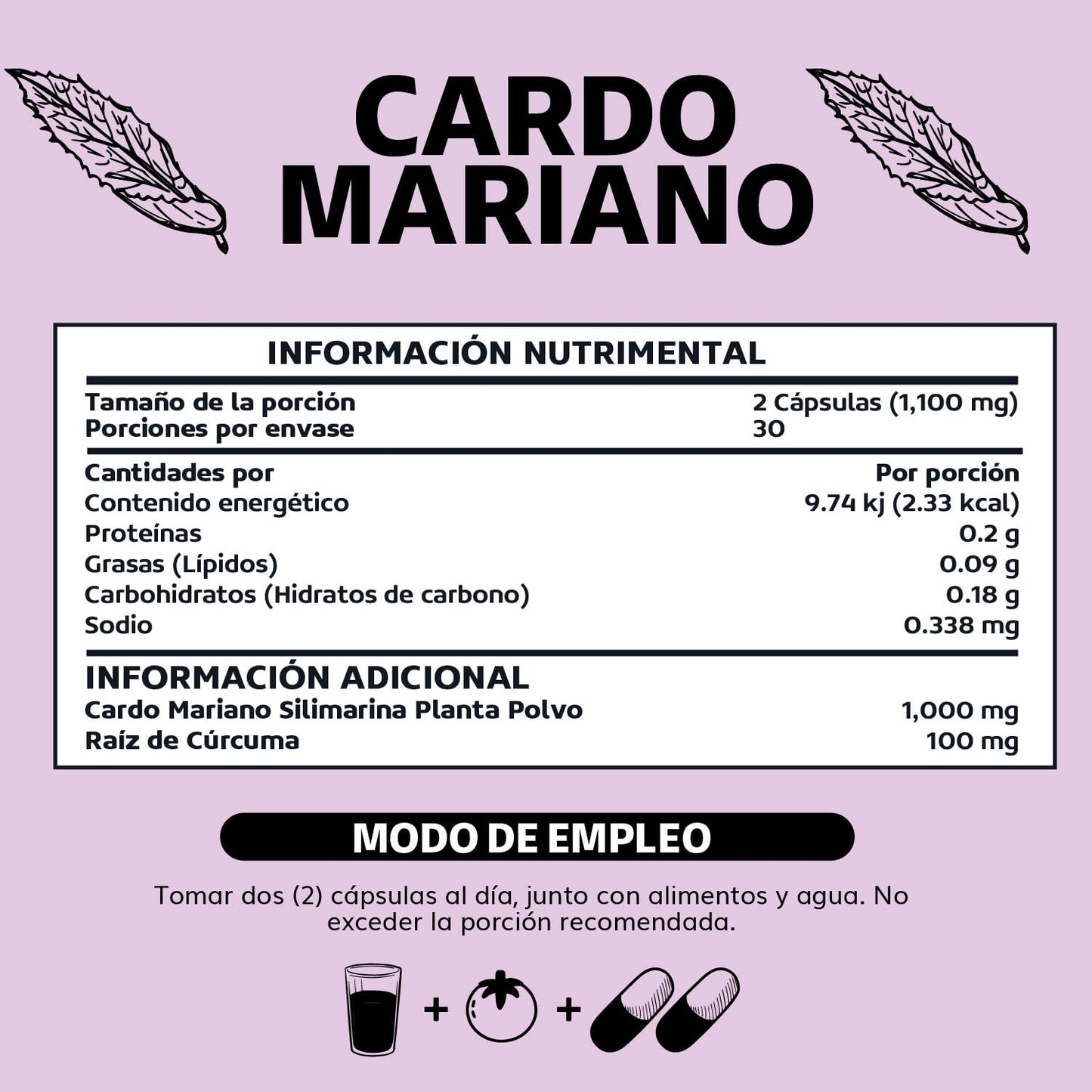 Beyond Vitamins | Cardo Mariano (extracto de Silimarina 100% natural y vegano | Milk Thystle | Fórmula Premium potenciada con Raíz de Cúrcuma | 60 cápsulas