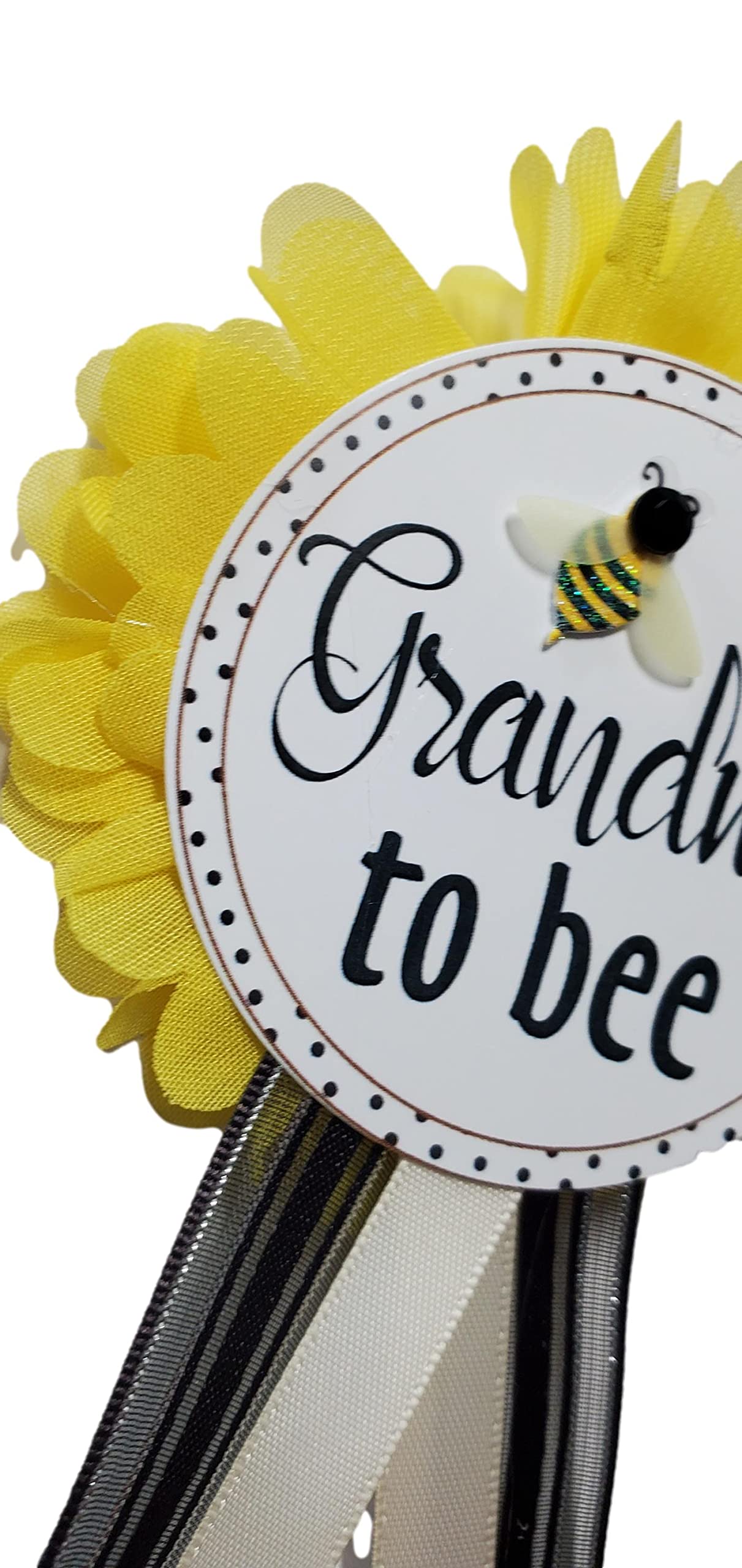 Insignia para despedida de soltera, diseño de abeja, color amarillo y negro