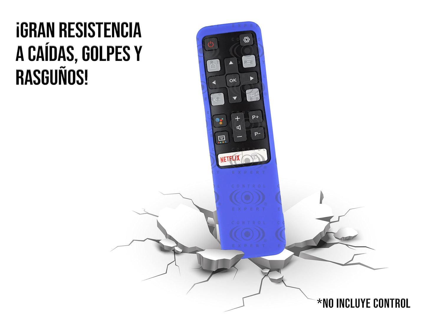 CONTROL EXPERT Funda para Control TCL Case Silicon Smart TV Protector (Azul)