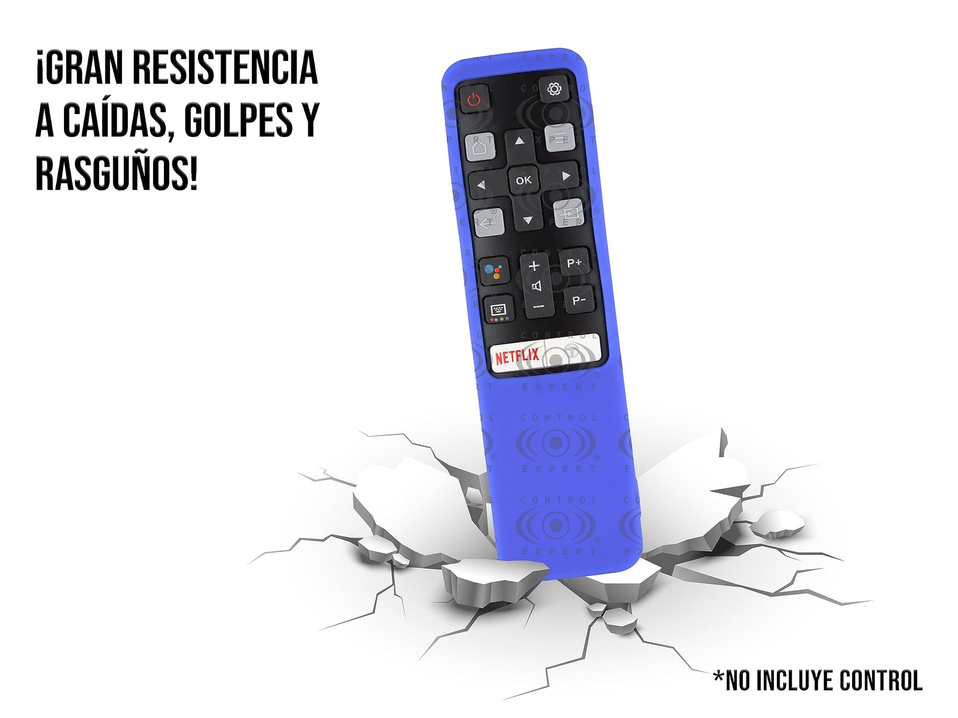 CONTROL EXPERT Funda para Control TCL Case Silicon Smart TV Protector (Azul)