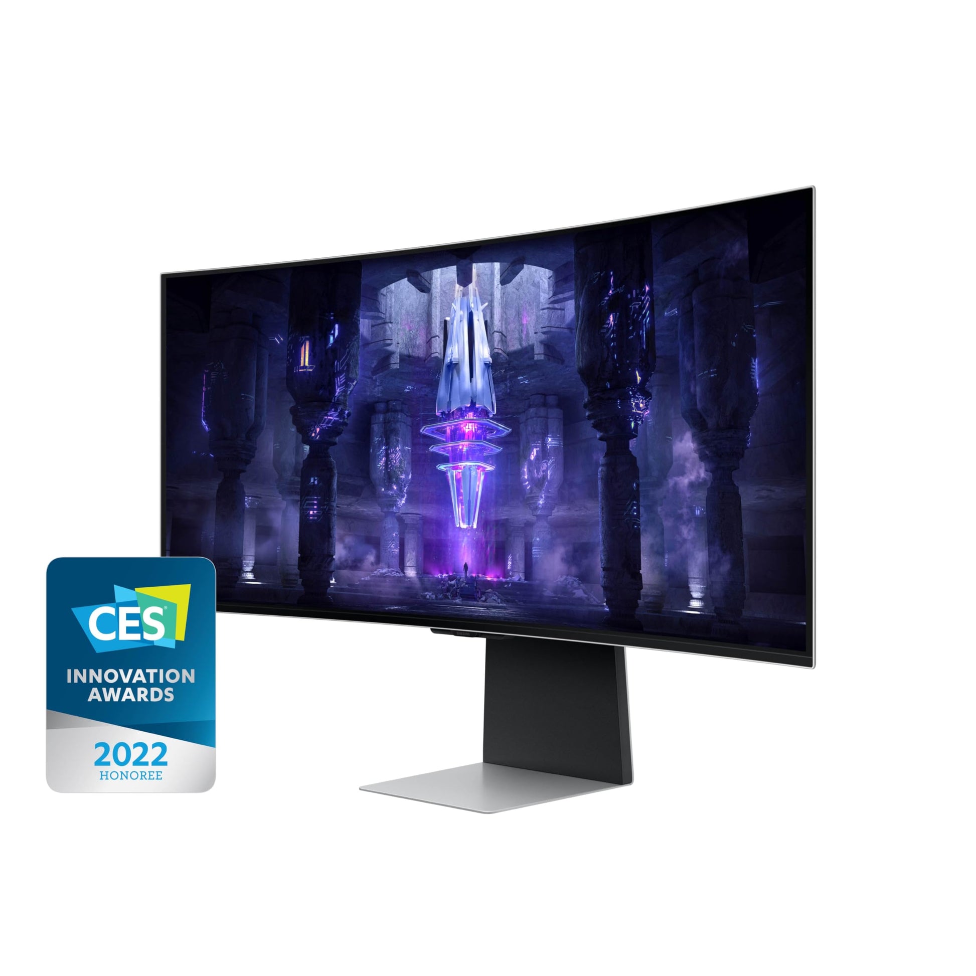 SAMSUNG 34-Inch Odyssey G85SB Series QD-OLED Ultra WQHD Curved Gaming Monitor, 175Hz, 0.03ms, DisplayHDR True Black 400, AMD FreeSync Premium Pro, Advanced Game Streaming, LS34BG850SNXZA, 2023