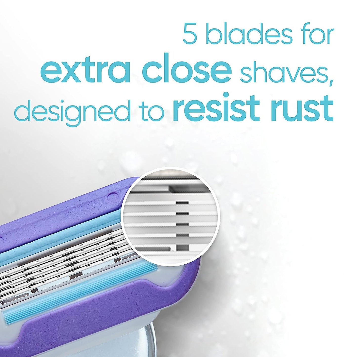 Gillette Rastrillo de afeitar Venus Extra Smooth Platinum para Mujer + 2 Cartuchos de Repuesto