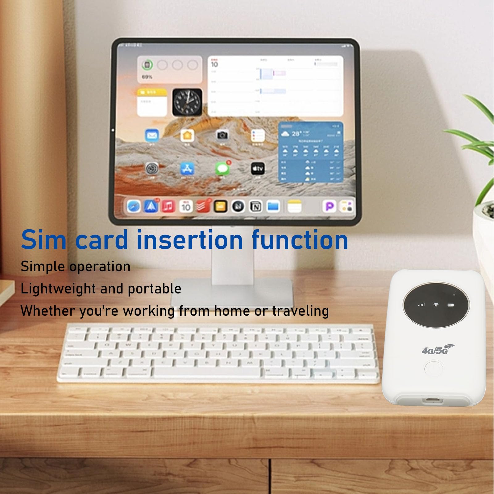 Punto de Acceso WiFi Móvil de Viaje 4G LTE Internacional 150 Mbps 3200 MAh