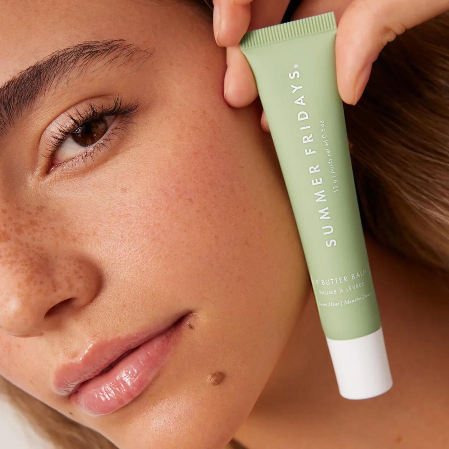 Bálsamo Labial Summer Fridays Sweet Mint Hidratación Día/Noche Vegano con Manteca de Karité