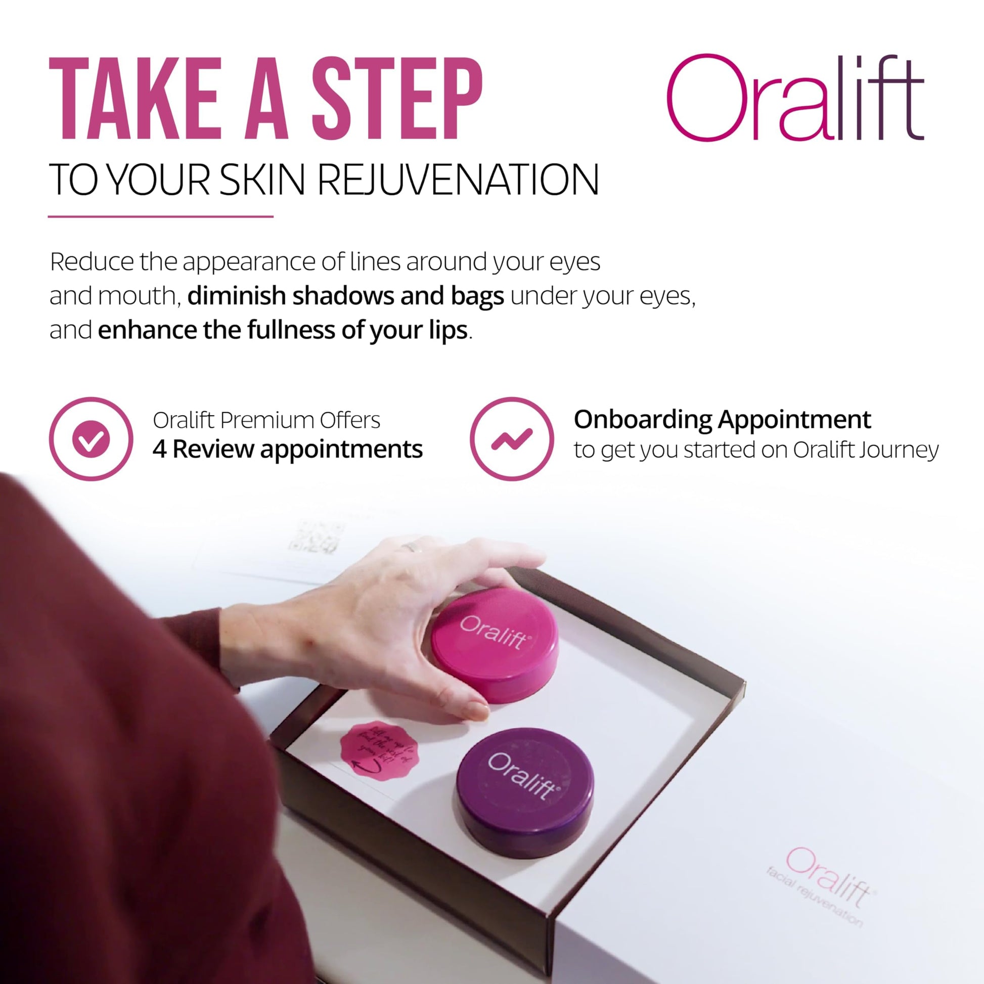 Oralift Premium: Efecto Lifting Facial Kit de Salud y Belleza Dispositivo. Apariencia Mejorada sin Ejercicio, Cirugía, Dolor, Inyecciones. Soporte por Email y Sesiones Zoom: Grupo e Individual