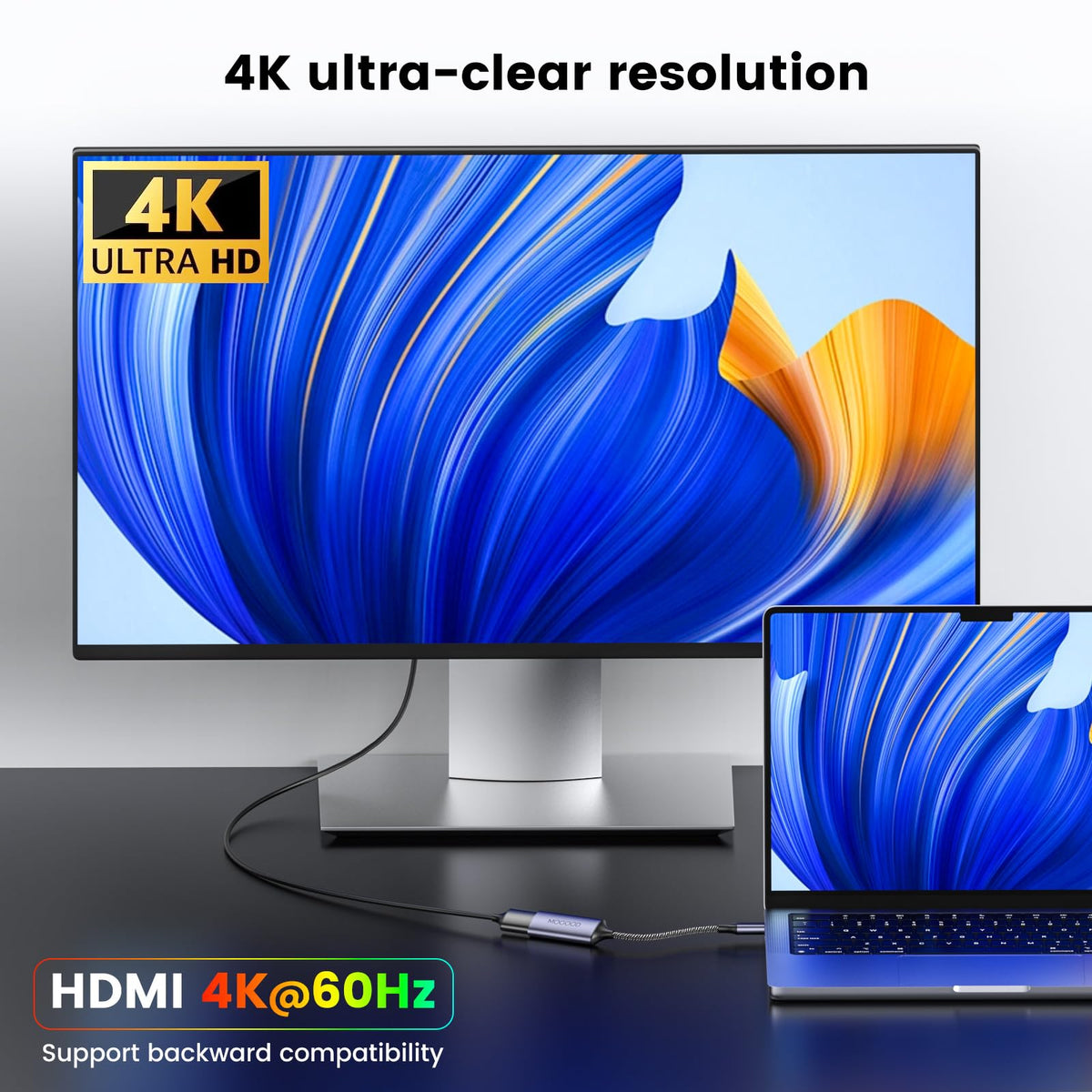 Adaptador USB C MOGOOD HDMI 4K 60Hz