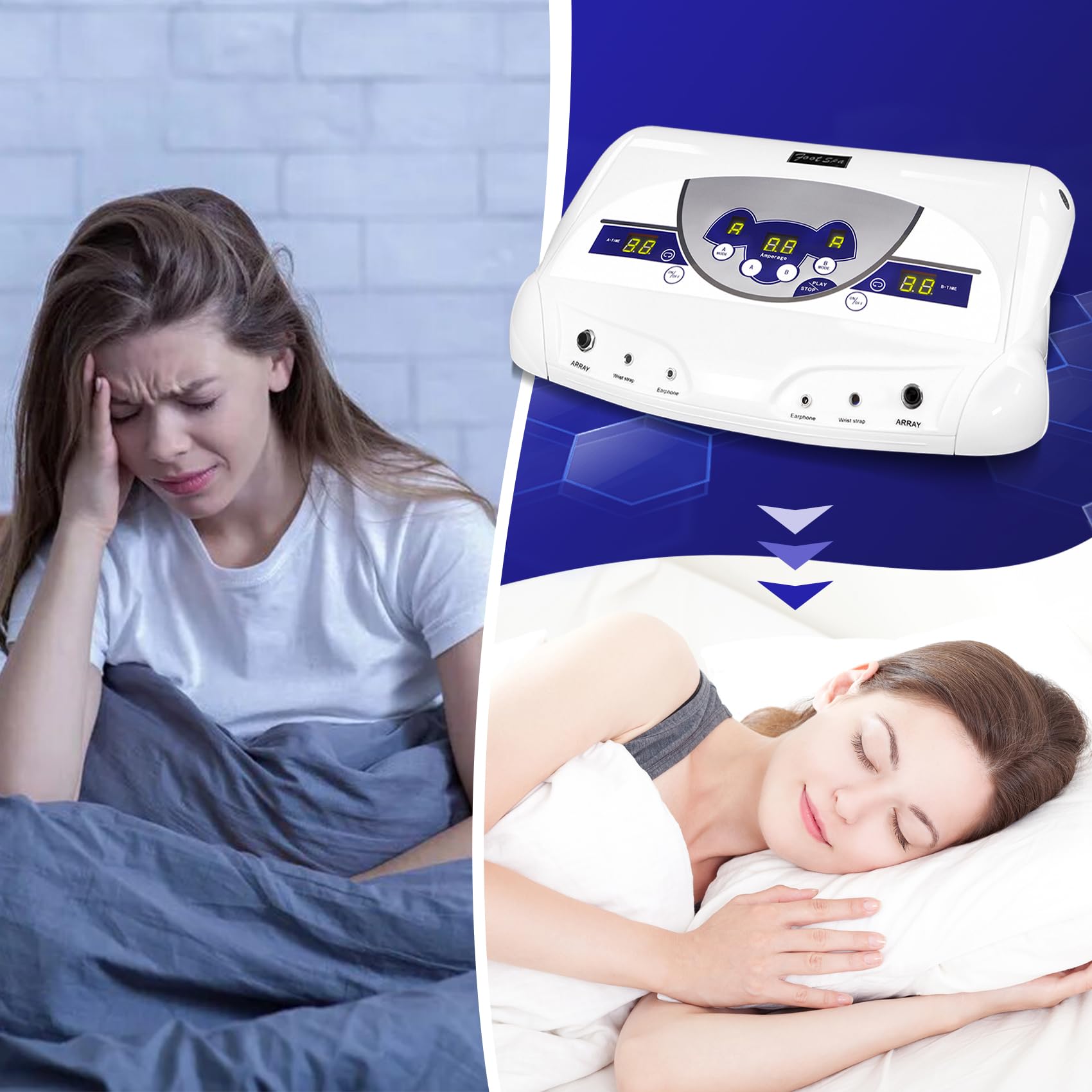 Máquina de pie de desintoxicación de iones iónicos, máquina de limpieza de spa de pie acuático con reproductor MP3