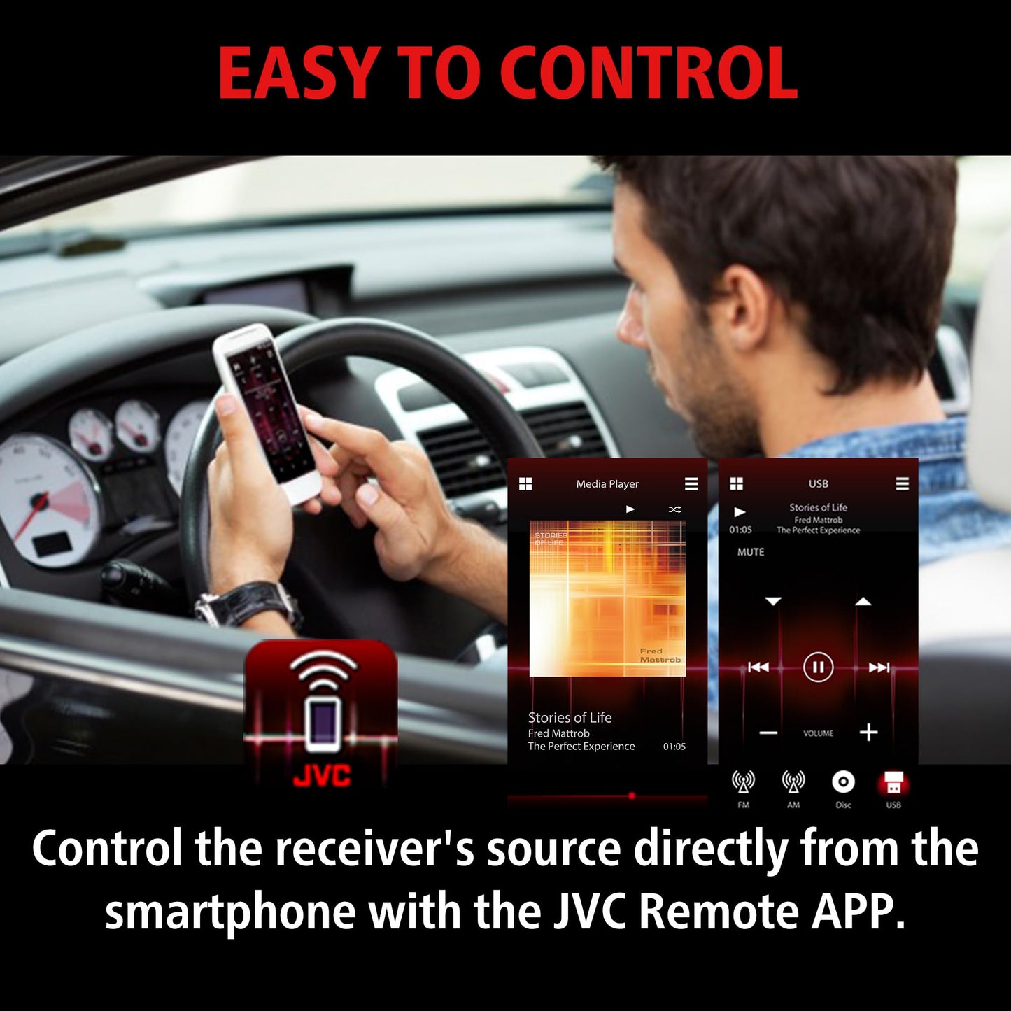 JVC KD-X38MBS, receptor multimedia digital para auto y marino con Bluetooth, USB, listo para SiriusXM, compatible con Amazon Alexa, PCB con revestimiento conforme