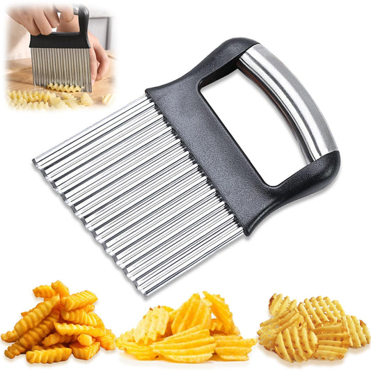 Cortador de Verduras Fantexy Acero Inoxidable Arrugado para Patatas y Zanahorias
