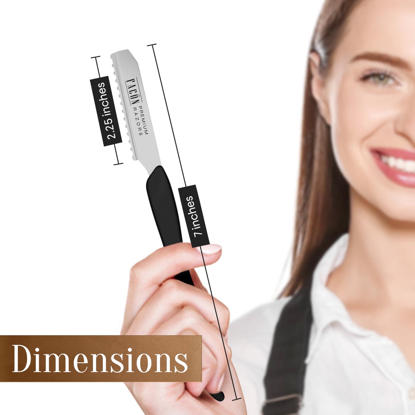 Maquinilla de afeitar profesional de Facón para estilizar el cabello y texturizar el cabello + 10 cuchillas de repuesto