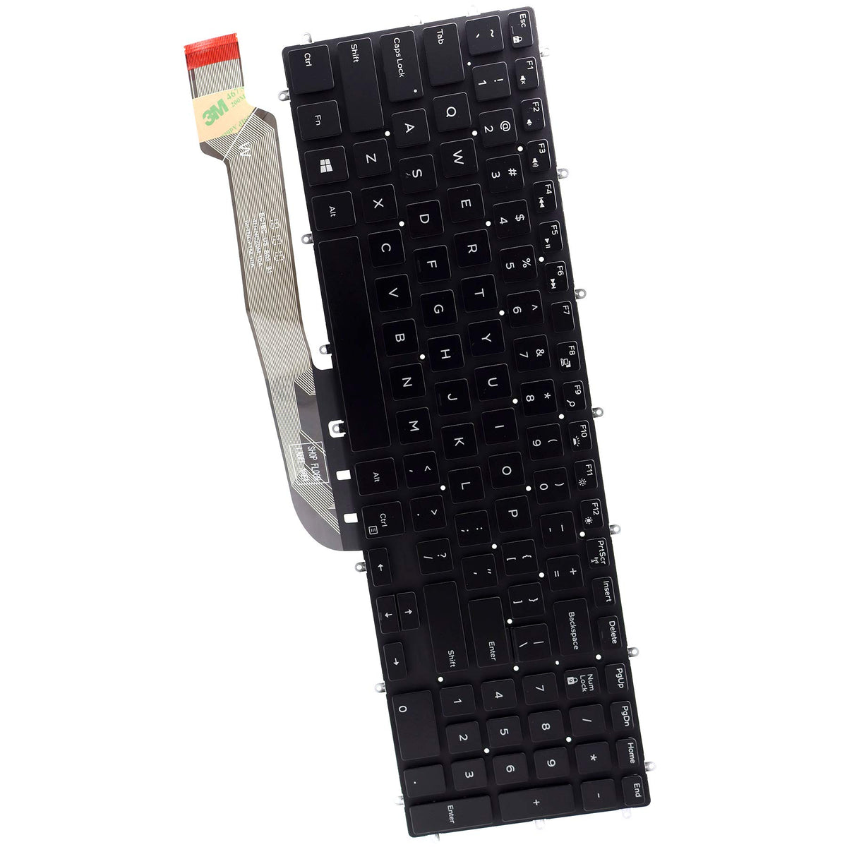 Teclado Retroiluminado Deal4GO Negro para Portátil Dell Inspiron 5565 5567 5570 5575 7588