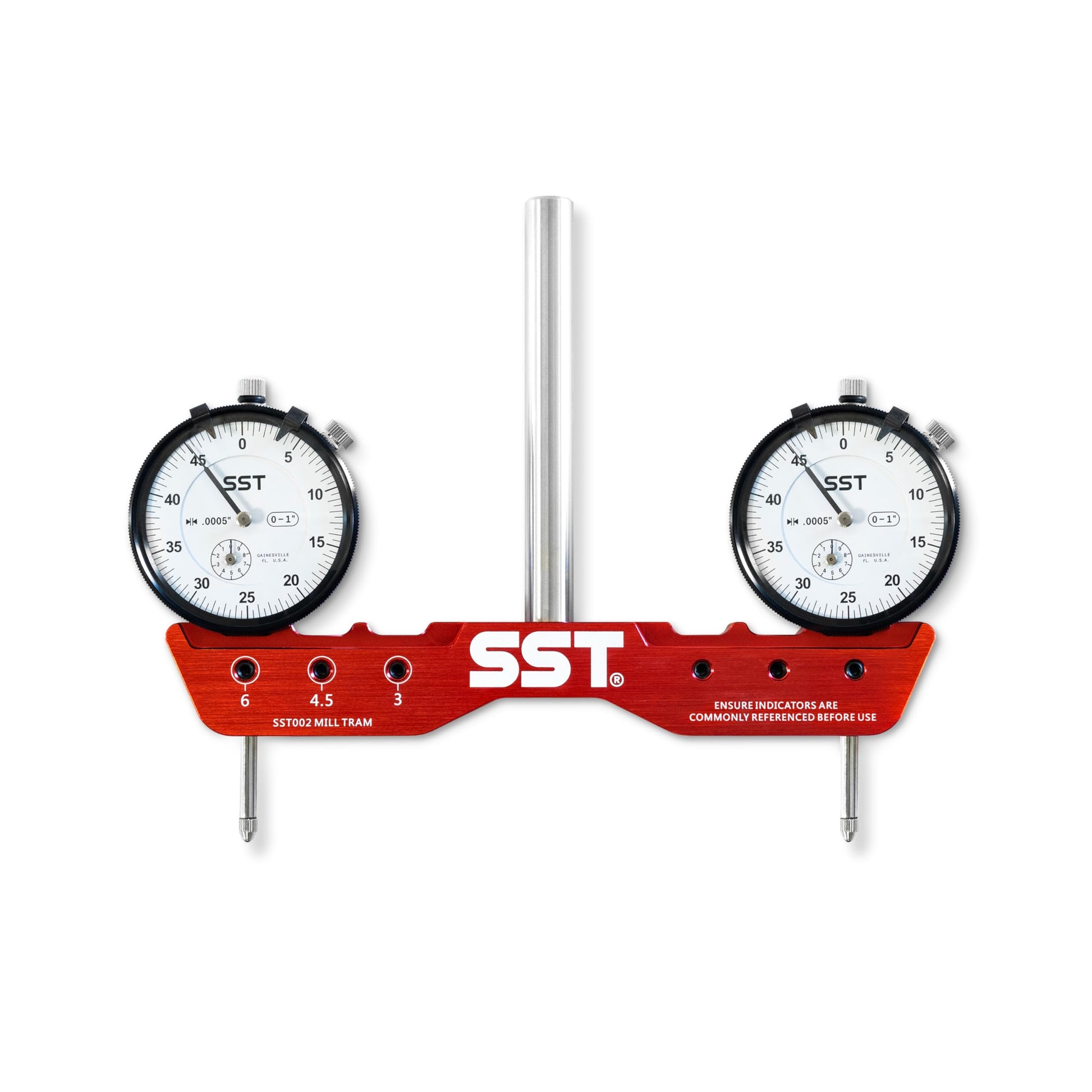 Sistema Regular de Tranvía SST Preciso y Potente para Calibración de Máquina con Indicadores de Esfera de 0 Pulgadas para Desalineación Angular