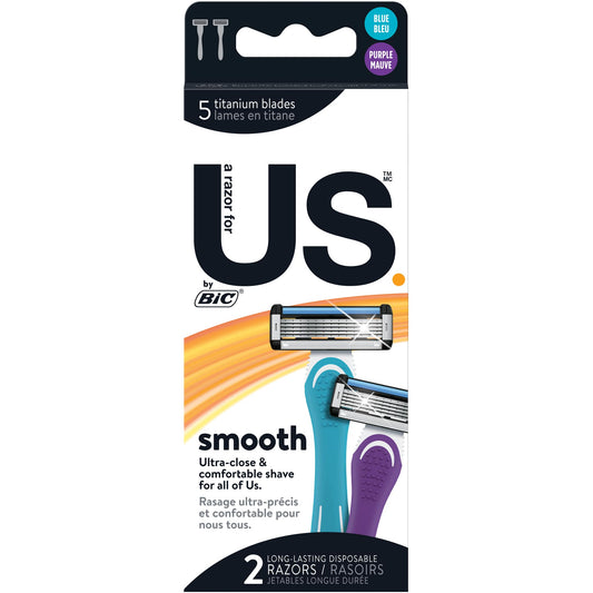 Maquinillas de Afeitar Desechables BIC 5 Hojas con Banda Lubricante para Afeitado Suave y Apurado Unisex