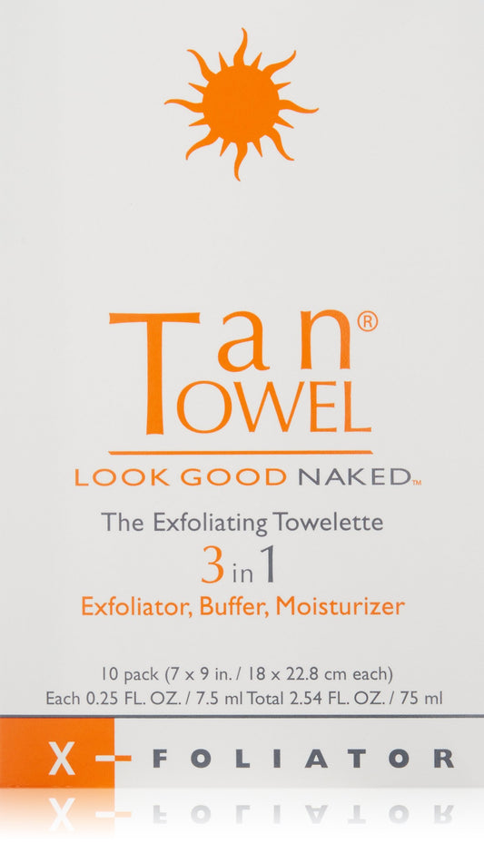 Tan Towel The Exfoliating Towelette 10 Count