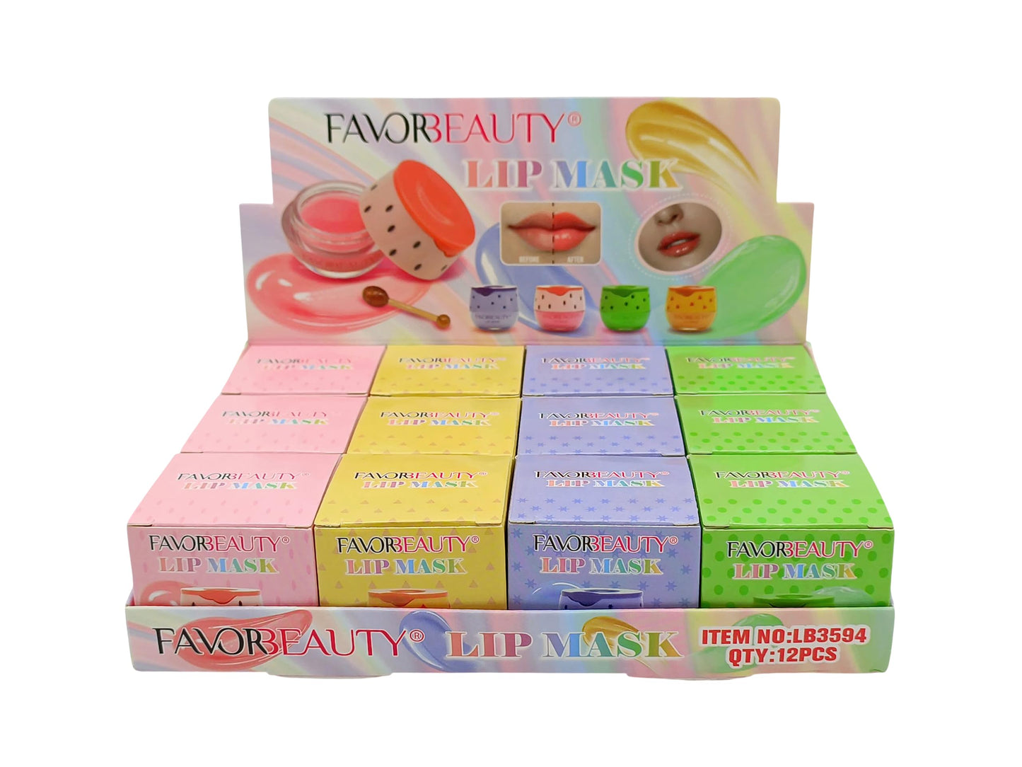 Paquete de 12 Bálsamos Labiales En Forma de Tarro de Miel, Contiene 6 ml Por Pieza, Repara e Hidrata Dejando Un Brillo Labial.