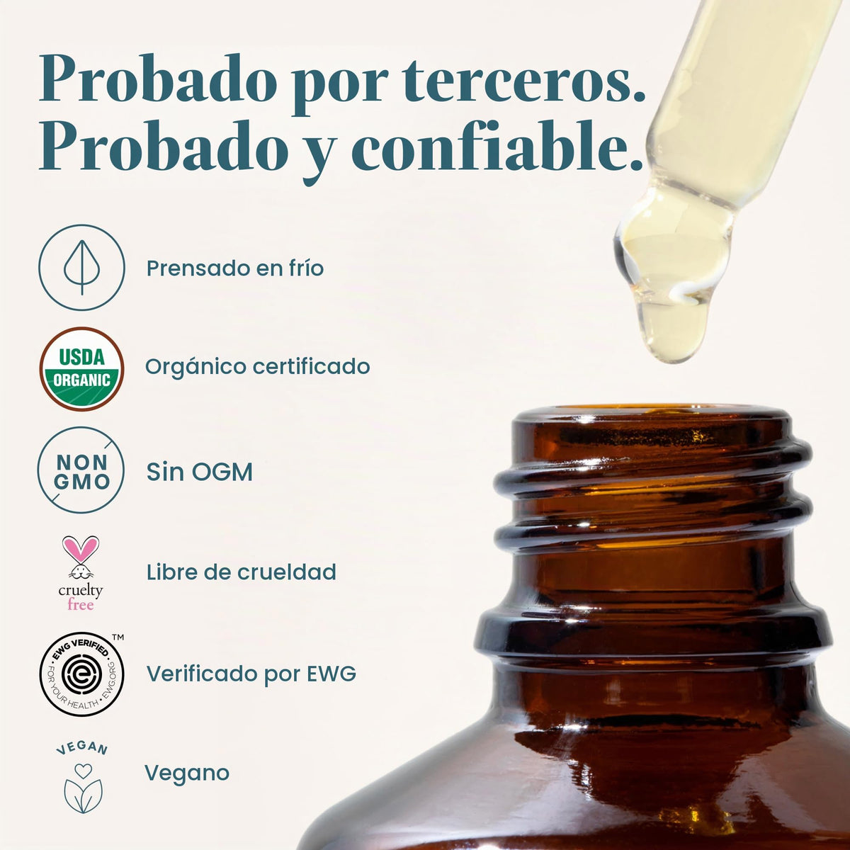 Cliganic Aceite de Tamanu Orgánico Prensado en Frío y Sin Refinar 60 ml